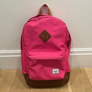 Herschel Supply Company Vibrant Pink and Tan Backpack
